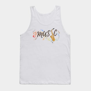 Love for the saxophone Tank Top